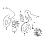 طقم فحمات فرامل خلفية 84265875