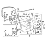 Left Front Window Control Button 84512940