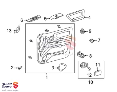 MOTOR ASSY, POWER WINDOW REGULATOR, FRONT RH - 8571060100