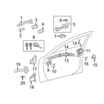 صورة دينمو زجاج خلفي يسار