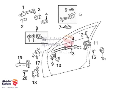دينمو زجاج خلفي يسار - 8572033161