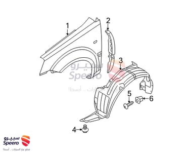 بطانة رفرف امامي يسار - 868111E000