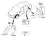 GUARD ASSY-FR WHEEL LH - 868111M000