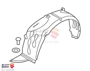 بطانة رفرف امامي يسار - 868111W000