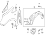 Fender Liner F,L - 868111W000