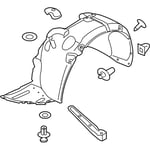 صورة Front Wheel Guard Assembly, Left