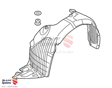 بطانة رفرف امامي يسار - 86811A7000