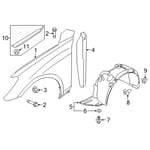 صورة Front Wheel Guard Assembly, Left