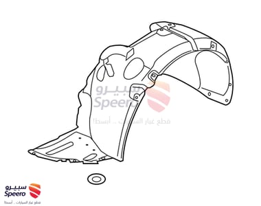 Front Wheel Guard Assembly, Left - 86811B1000