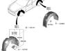 GUARD ASSY-FRONT WHEEL,LH - 86811J5000