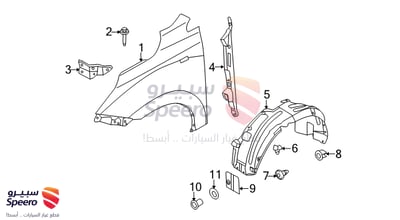 Front Wheel Guard Assembly, Right