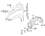 Front Wheel Guard Assembly, Right - 868122S001