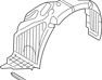 Front Wheel Guard Assembly, Right - 868122V300