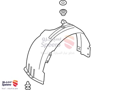 بطانة رفرف امامي يمين - 86812J3000