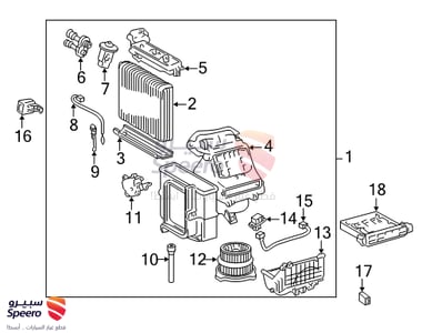 MOTOR SUB-ASSY, BLOWER W/FAN - 8710352060