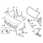 صورة Weatherstrip-Trunk Lid Opening