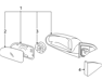 Mirror Assembly-Outside Rear View, LH - 876102H110