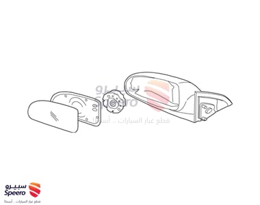 مراية جانبية يسار - 876102H110