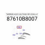 صورة "MIRROR ASSY-OUTSIDE RR VIEW,LH"