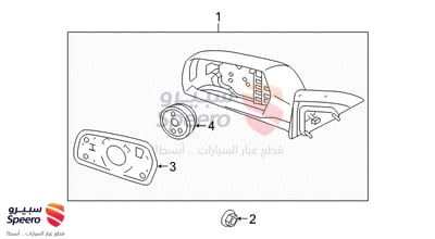 زجاج مراية جانبية يسار