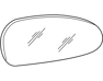 Outside Rear View Mirror & Holder Assembly, Left - 876112G010