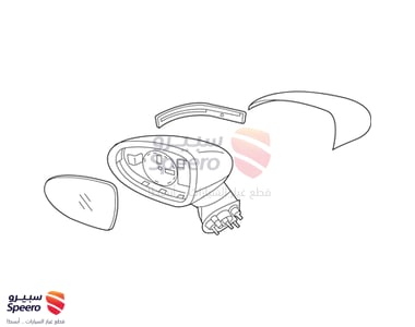 مراية جانبية يمين - 876201W150