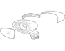 Side mirror R - 876201W150
