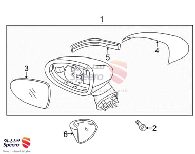 مراية جانبية يمين - 876201W150
