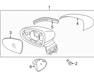 Side mirror R - 876201W150