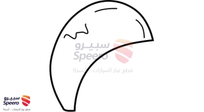 قاعدة زجاج مراية جانبية يمين