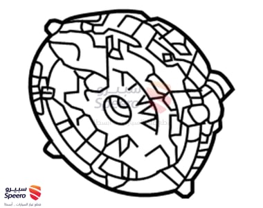 قاعدة زجاج مراية جانبية يمين - 87622F1000