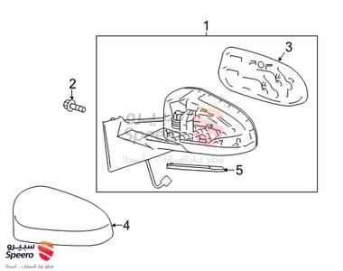 غطاء مراية جانبية يمين - 8791552120A1