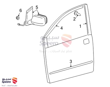 مراية جانبية يسار - 87940AE020