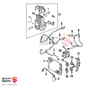 MOTOR ASSY, BLOWER (FOR CONDENSER) - 8855012090