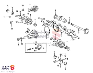 BEARING, TAPERED ROLLER (FOR FRONT DRIVE PINION FRONT) - 9036630038