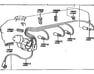 CORD SET, COIL & SPARK, W/RESISTIVE - 9091921553
