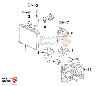 Left Radiator Fan - 92191939