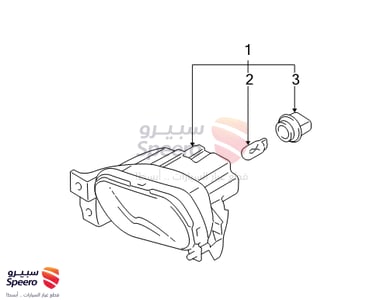 كشاف ضباب امامي يسار - 922011E000
