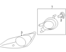 Front Driver Side Fog Light Assembly - 922012V000