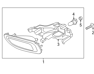 Fog light F,L - 922013V610