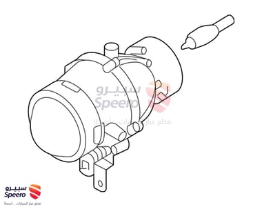 Front Passenger Side Fog Light Assembly - 922022D500