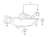 Front Passenger Side Fog Light Assembly - 922023K000