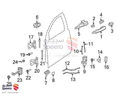 Right Front Door Central Lock - 92290824