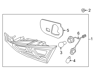 Lamp Assembly-Rear Combination Inside, LH - 92403F2000