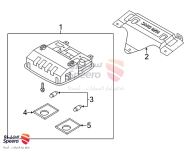 Overhead Console Lamp Assembly - 928001R000TX
