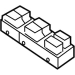 صورة زر تحكم زجاج أمامي يمين