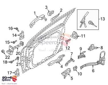 Power Window Main Switch Assembly - 93570C1000