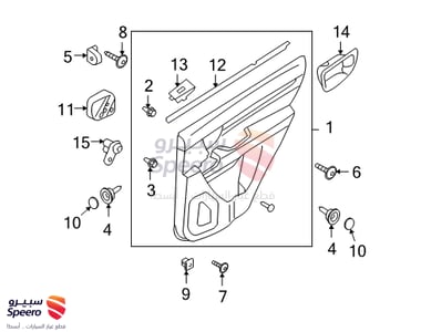 زر تحكم زجاج خلفي يسار - 935802B000BS