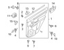 Rear Power Window Sub Switch Assembly, Left - 935802B000BS