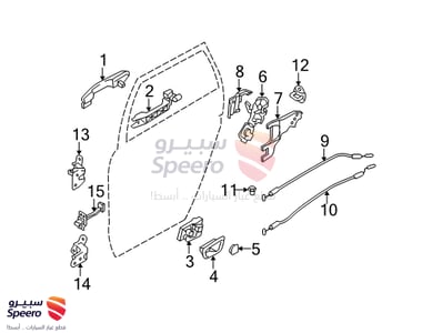 Rear Power Window Sub Switch Assembly, Right - 935802E150G8